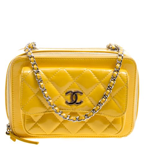 chanel vintage backpck yellow|Chanel camera bag.